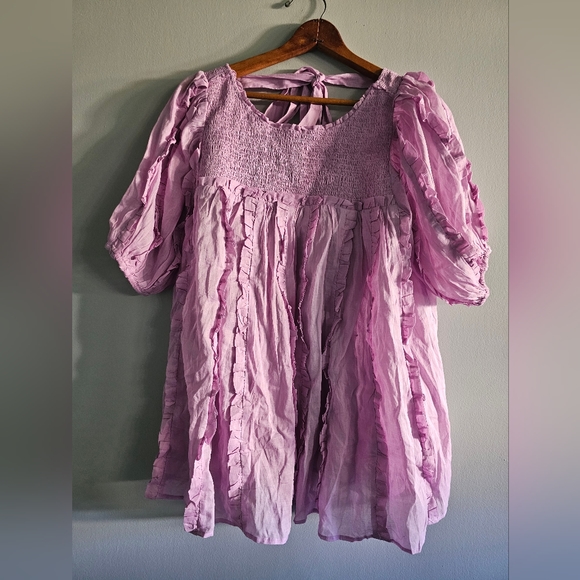 Free People More To Ruffle Top New Size XL - Picture 3 of 10